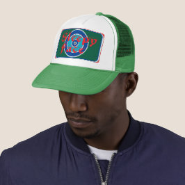 Sleepe Face: Verde - Sol Brim - Sombrero de camión