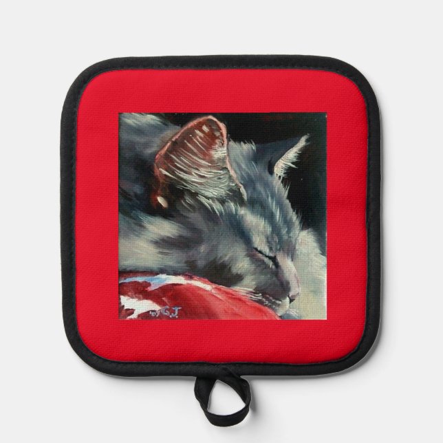 Sleeping on sunny morning Oven Mitts & Pot Holders (Anverso)