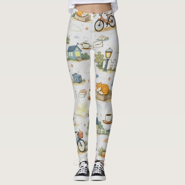 Sleepy Dawn Town Leggings (Anverso)