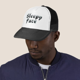 Sleepy Face: Negro - Sol Brim - Sombrero de camión