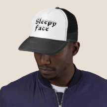 Sleepy Face: Negro - Sol Brim - Sombrero de camión