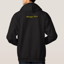 Sleepy Face: Negro - Unisex - Suéter básico encapu