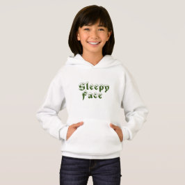 Sleepy Face: Suéter de Hoodie de Pullover para Niñ