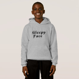 Sleepy Face: Suéter de Hoodie de Pullover para Niñ