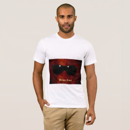 Sleepy Face - Unisex - Camiseta blanca básica de v
