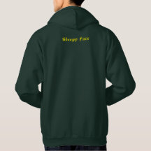 Sleepy Face: Verde - Suéter capuchón todo el tiemp
