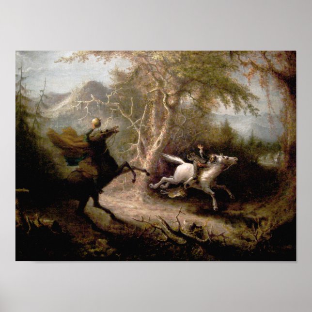 Sleepy Hollow Cabecera de jinete con marco de arte (Frente)