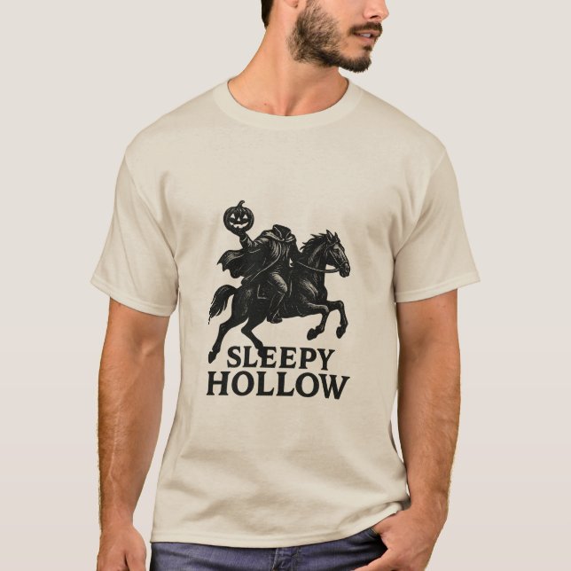 Sleepy Hollow Halloween camiseta masculina (Anverso)