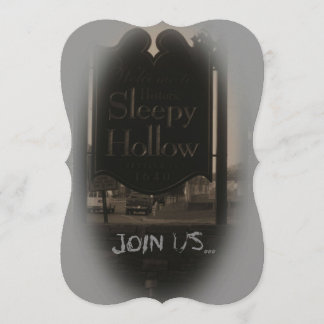 Sleepy Sleepy Hollow 5" x 7" Invitaciones