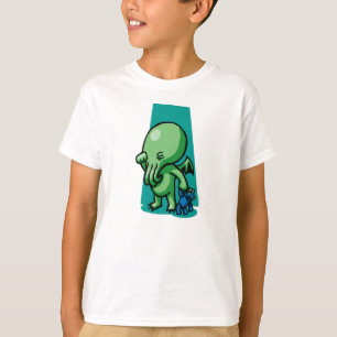 Sleepytime Cthulhu embroma la camiseta