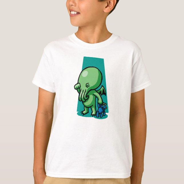 Sleepytime Cthulhu embroma la camiseta (Anverso)