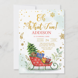 Sleigh Oh Qué Invitación De Invierno Divertido Pri