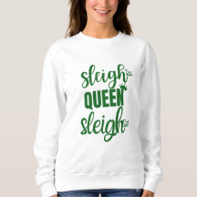 Sleigh Queen Funny Navidades Sweater blanco de inv