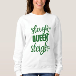 Sleigh Queen Funny Navidades Sweater blanco de inv