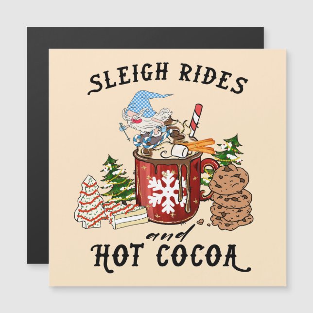 Sleigh Rides y Hot Cocoa - Gnome escandinavo (Anverso/Reverso)