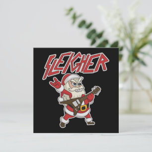 Sleigher Papá Noel Metal Navidad Granizo Divertido