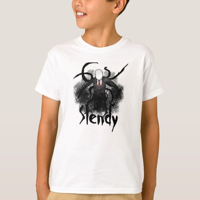 Slenderman embroma la camiseta (Anverso)