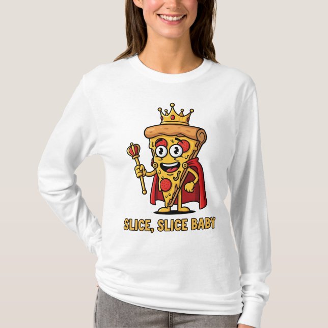 🍕 Slice Slice Baby Camiseta De Manga Larga (Anverso)