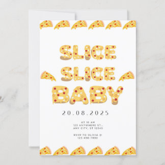 Slice Slice Baby, Invitación Baby Shower