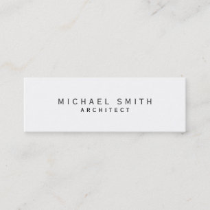Slim Architect Moderno, tarjeta de visita mínima s