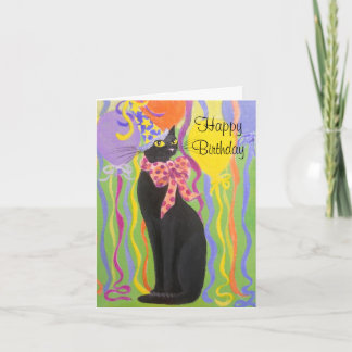 SLIM KITTY, TARJETA DE CUMPLEAÑOS