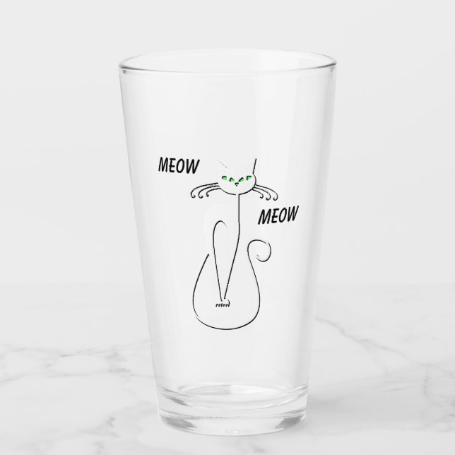 Slinky Black Cat Meow Meow Personalizado Textos Oj (Anverso)