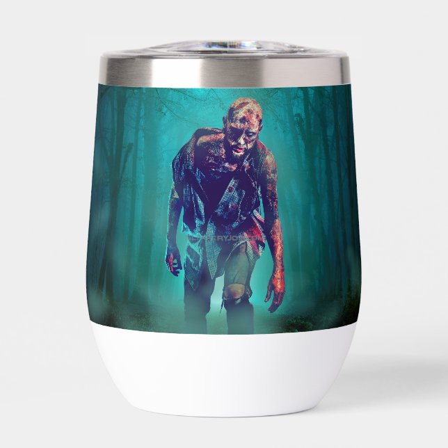 SlipperyJoe figura de zombie aterradora aislada om (Frente)
