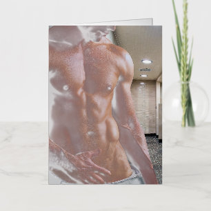 SlipperyJoe hombre muscular sin camisa 6pack abs f