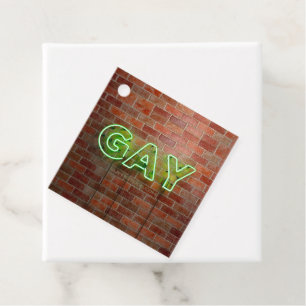SlipperyJoe iluminó el letrero de neón gay brillan