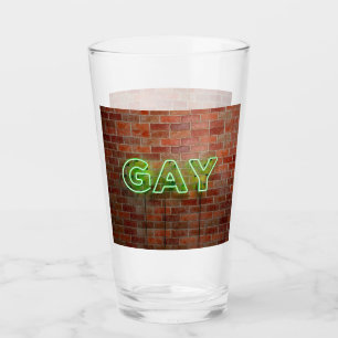 SlipperyJoe iluminó el letrero de neón gay brillan