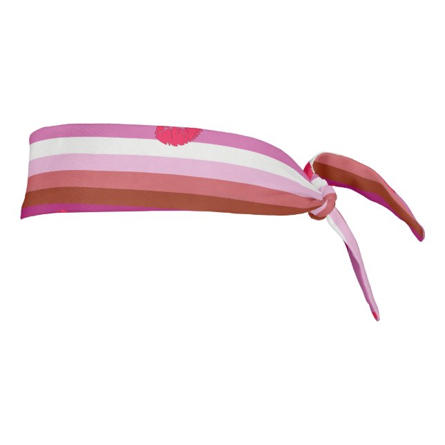SlipperyJoe lápiz labial bandera de orgullo lésbic (Girar 90)