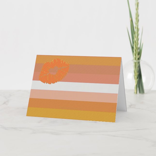 SlipperyJoe lipstick bandera de orgullo lesbiana f (Anverso)