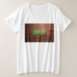 SlipperyJoe signo de neón gay brillante vivo