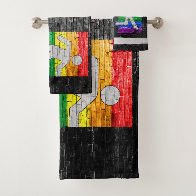 SlipperyJoe's Be You negro ladrillo pared de peato (In situ)