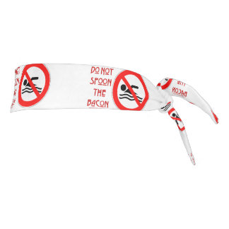 SlipperyJoe's Do Not Spoon Bacon red Advertencia m