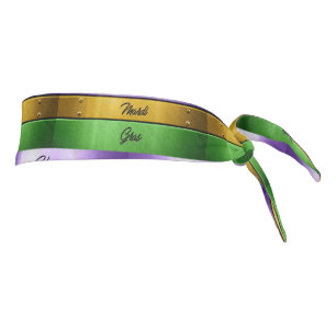 SlipperyJoe's Happy Mardi Gras morado de oro verde
