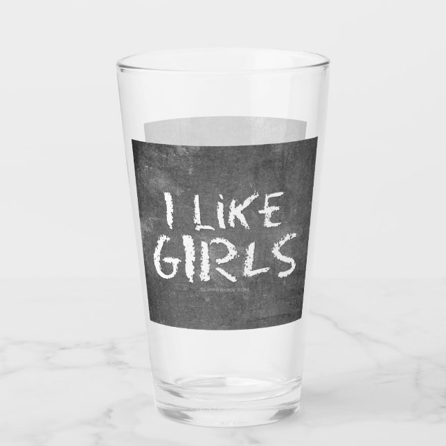 SlipperyJoe's I Like Chicas sucia pizarra de tiza  (Anverso)