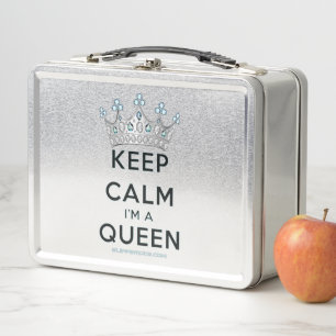 SlipperyJoe's Keep Calm Queen Royal Crown jewels a