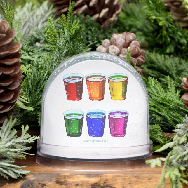 SlipperyJoe's shot glasses liquid pride colors cel (Invierno)