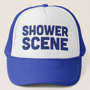 Slogan de diversión SHOWER SCENE sombrero