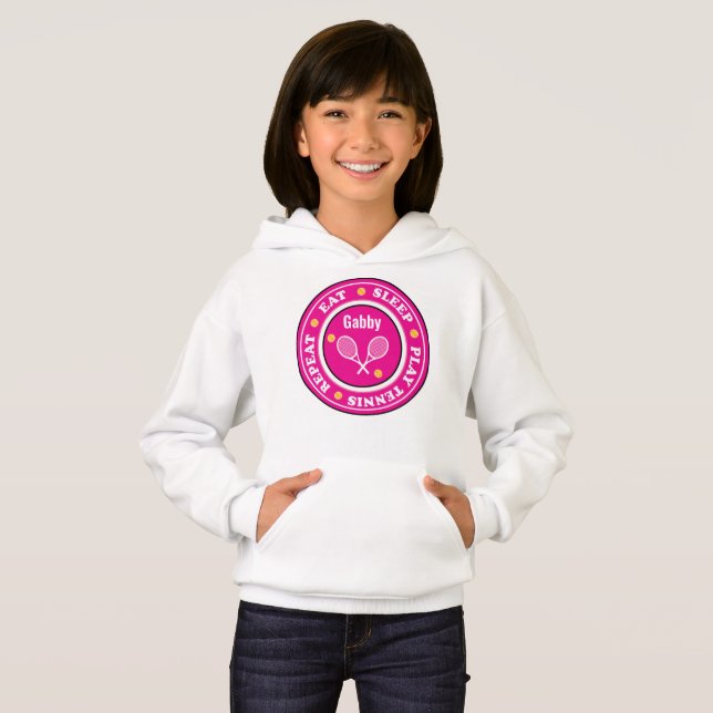 Slogan de tenis rosado de Guay con nombre personal (Anverso completo)