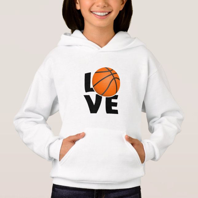 Slogan love Basketbal, ik hou van Basketbal. (Anverso)