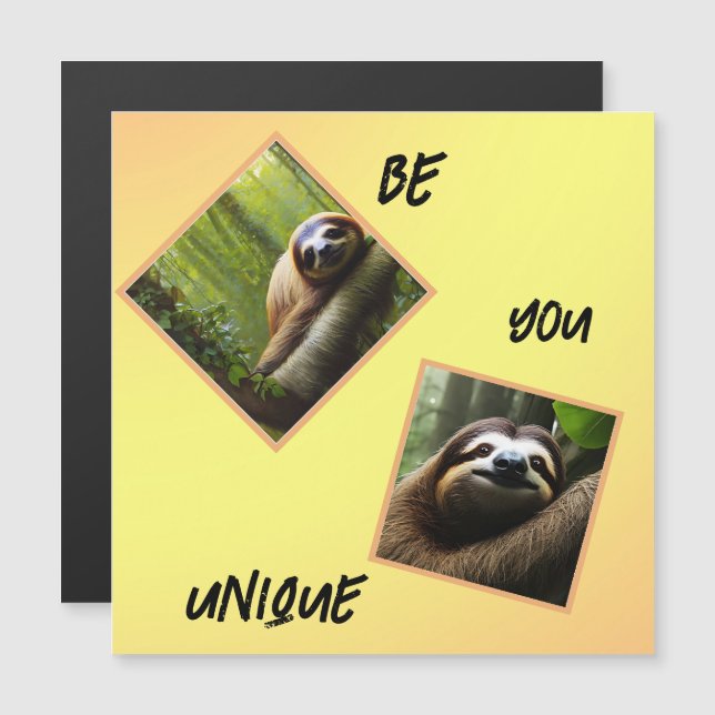 Slote "Be You Unique", tarjeta magnética (Anverso/Reverso)