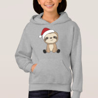 Sloth Christmas Snow Winter Animals Sloths Hoodie