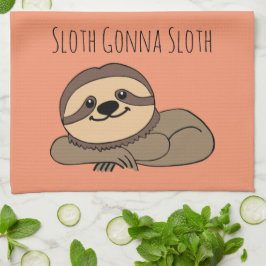Sloth Gonna Sloth Kitchen Toalla