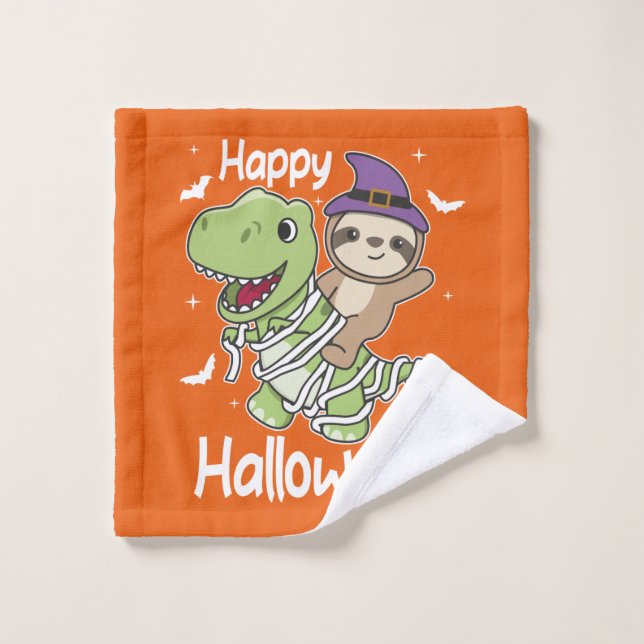 Sloth Happy Halloween T-rex Mummy Costume (Toallita)