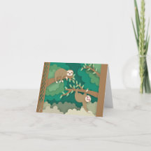 Sloths in the Trees Papercut