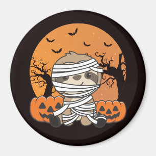 Slots de calabaza de la momia Feliz imán de Hallow