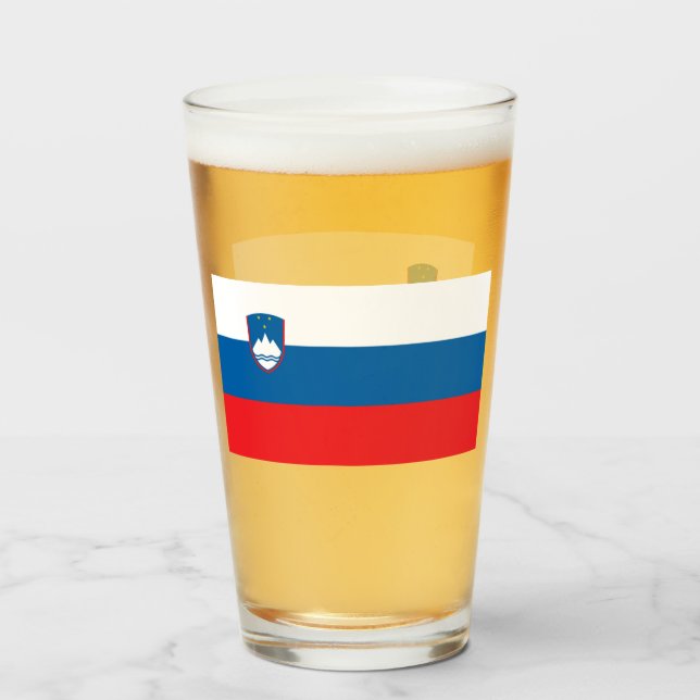 SLOVENIA BEER GLASS  (Anverso (lleno))
