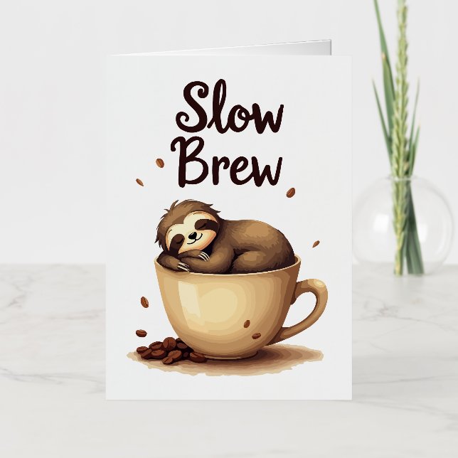 Slow Brew Coffee Sloth (Anverso)